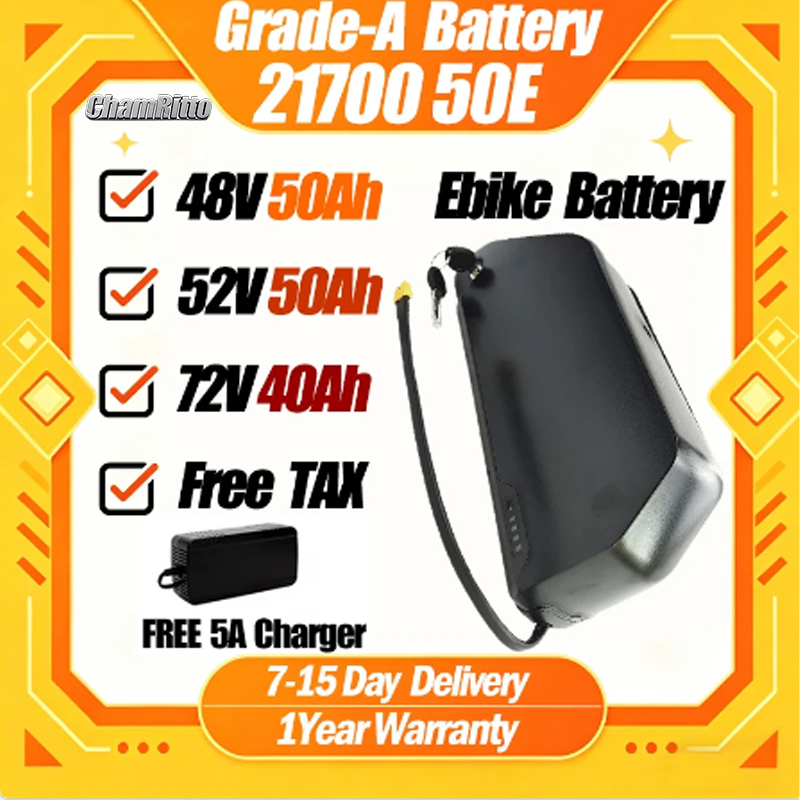 72V 50Ah 21700 Lithium Battery - بطارية دراجة كهربائية من نوع Polly