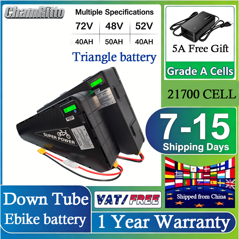 72V 50Ah 21700 Lithium Battery - دراجة كهربائية 72 فولت تشام رايدر