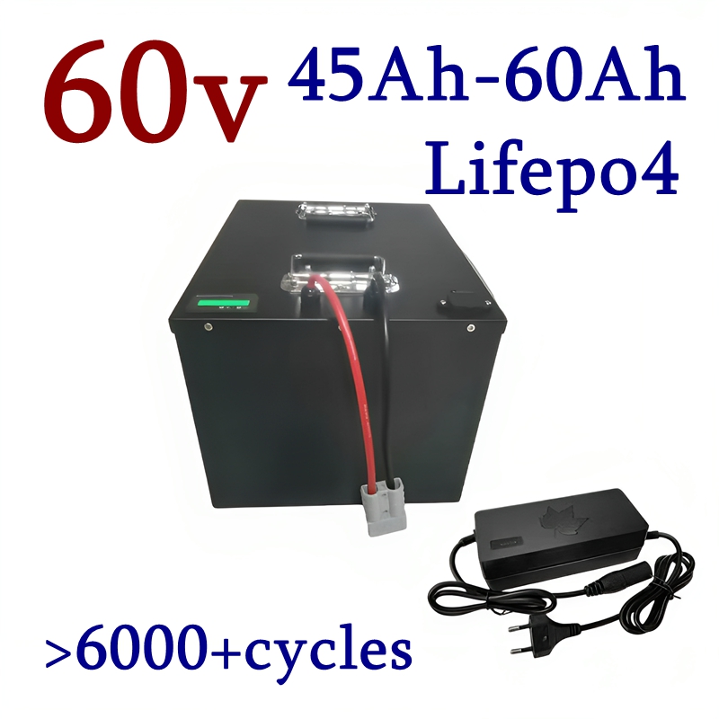 بطارية ليثيوم Lifepo4 60 فولت  - مراجعة 60V 50Ah Electric Scooter Battery وسعره