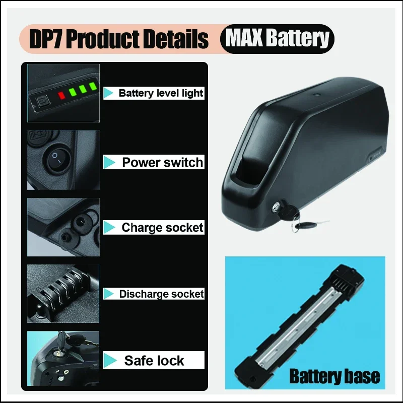 بطارية دراجة كهربائية Champion - مراجعة 72V 50Ah 21700 Lithium Battery وسعره