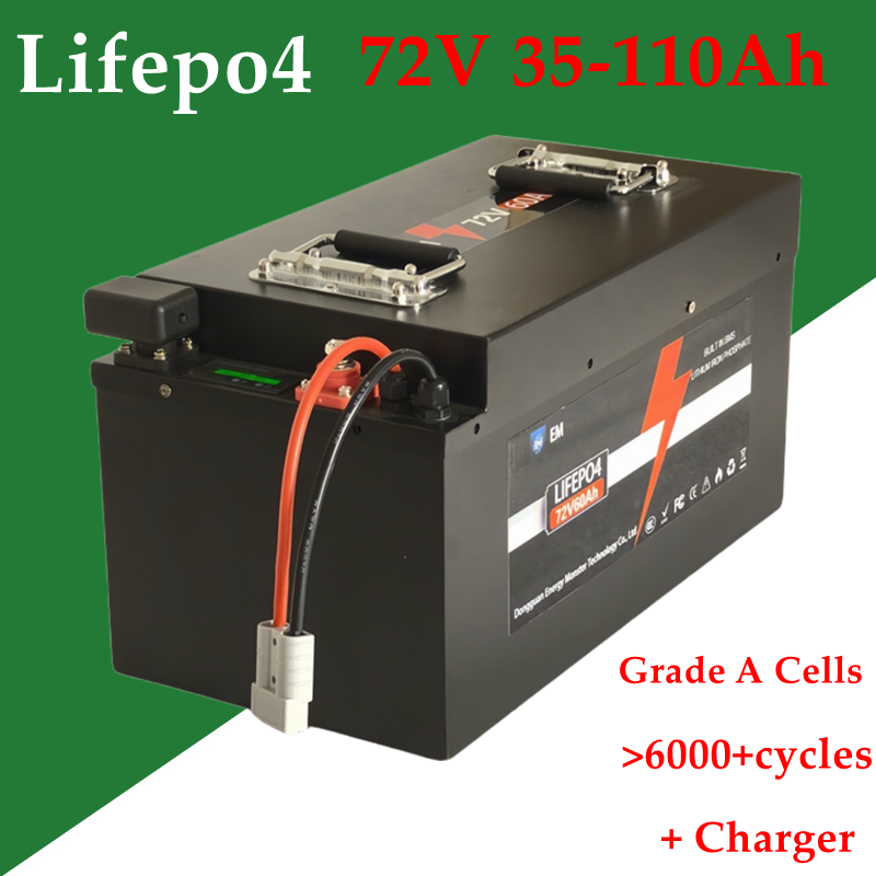 72 فولت 35 أمبير بطارية ليثيوم - مراجعة 72V 40Ah Lifepo4 Battery Pack وسعره