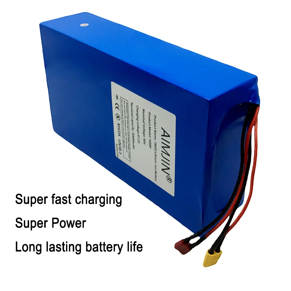 بطارية ليثيوم جديدة تمامًا 16S - مراجعة 60V 50Ah Electric Scooter Battery وسعره