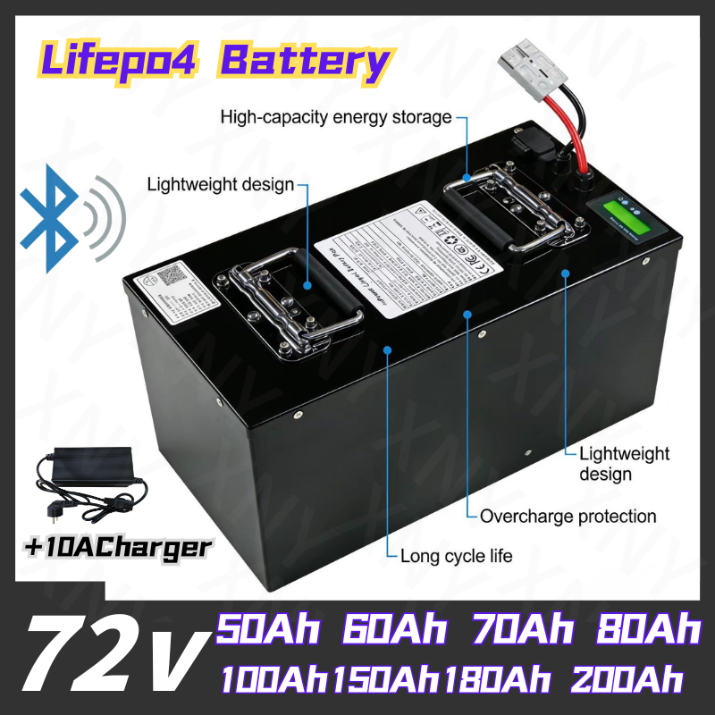 بطارية ليثيوم XNY-72V LifePo4  - مراجعة 72V 40Ah Lifepo4 Battery Pack وسعره