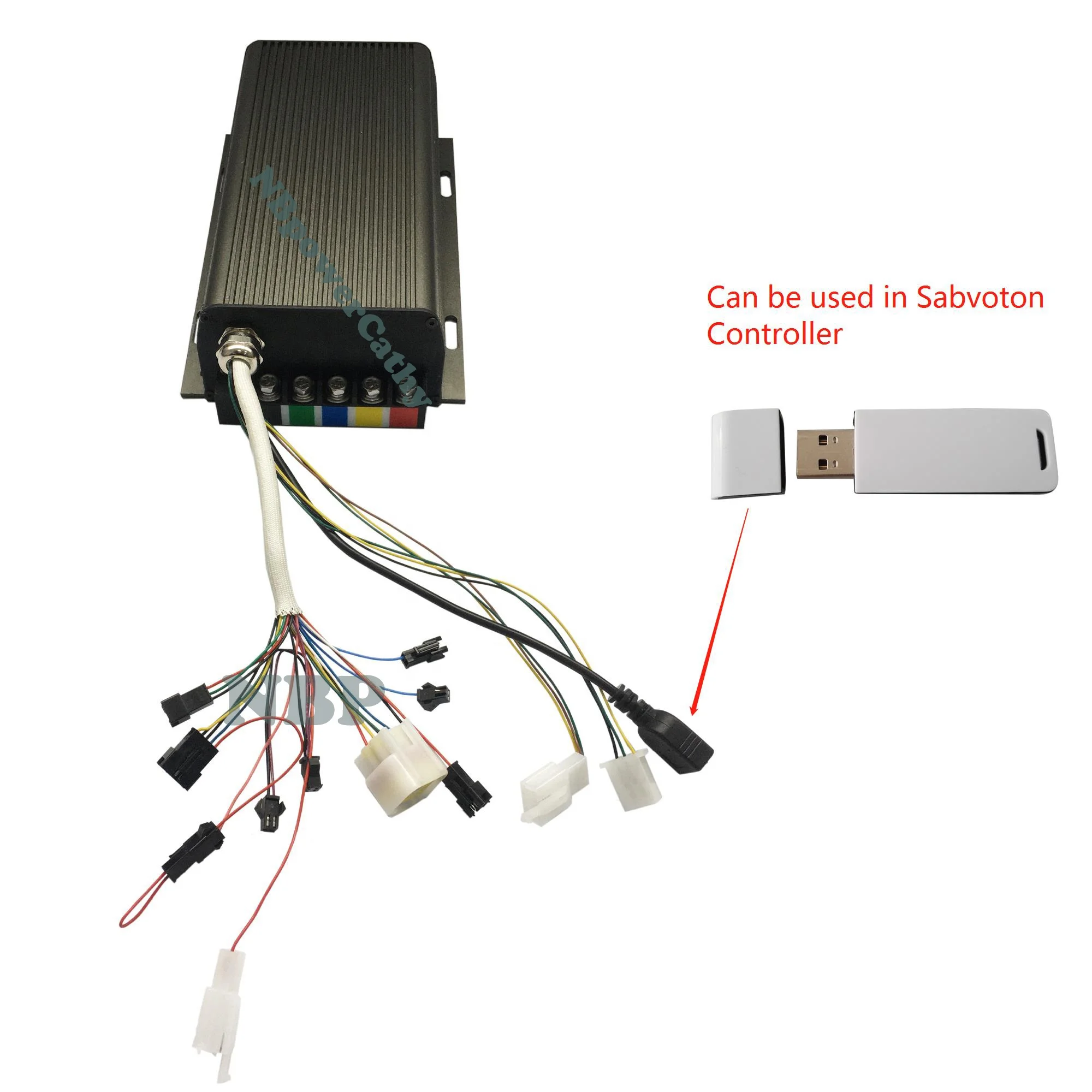 48 فولت-72 فولت 80A 100A 150A  - مراجعة 72V 100A Sabvoton Controller وسعره