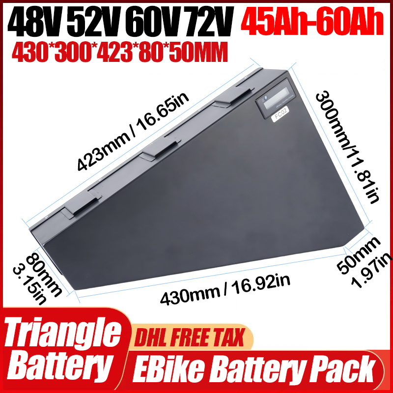 دراجة كهربائية 72 فولت تشام را - مراجعة 72V 50Ah 21700 Lithium Battery وسعره