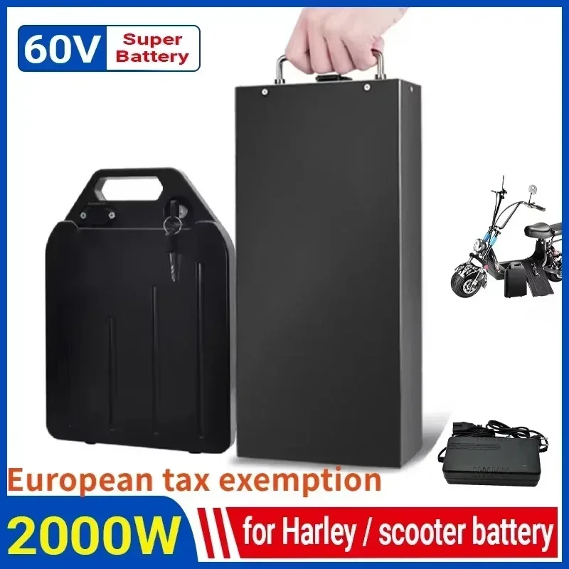 بطارية ليثيوم 60 فولت مع حماية - مراجعة 60V 50Ah Electric Scooter Battery وسعره
