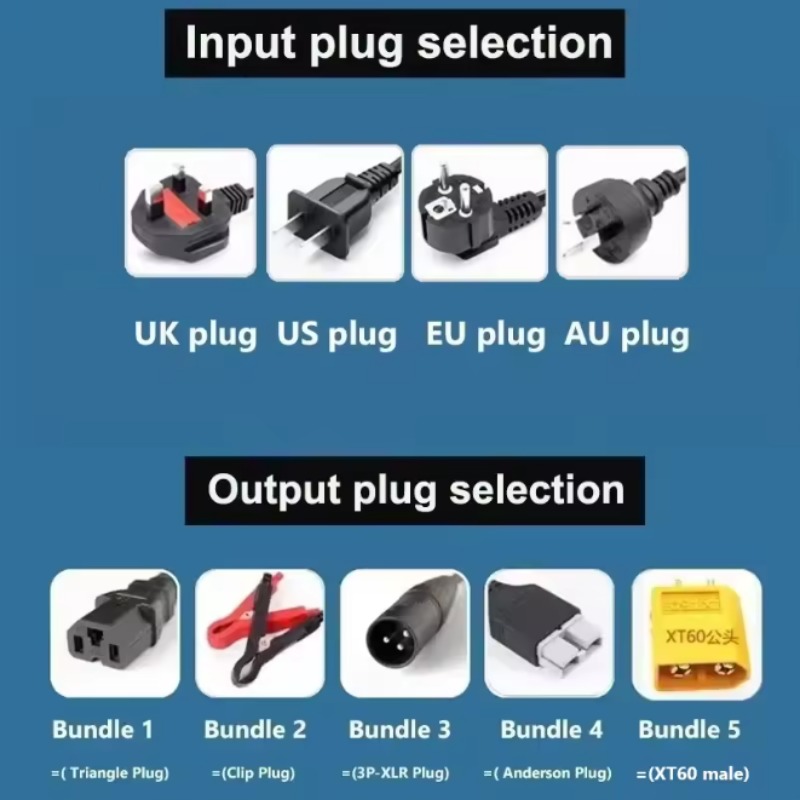 شاحن بطارية ليثيوم قابل للتعدي - مراجعة 72V 15A Fast Charger وسعره