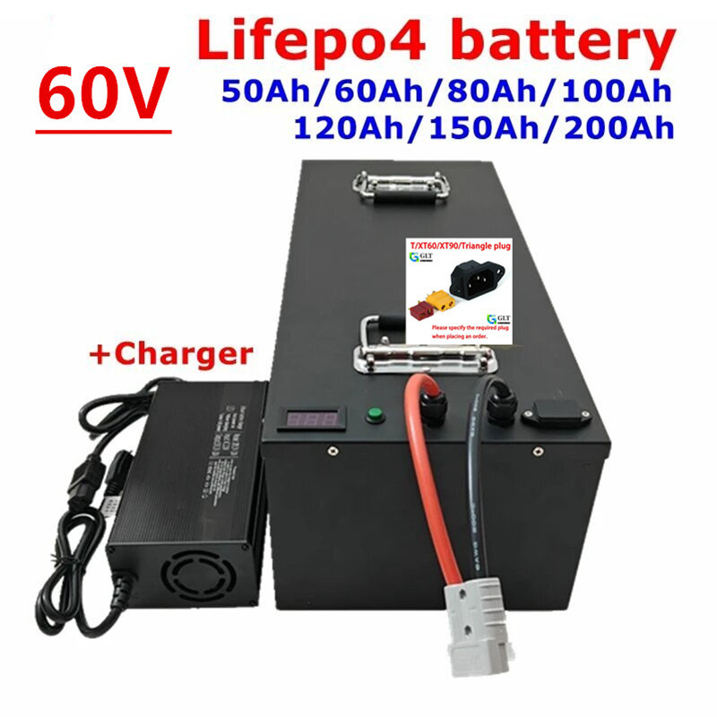 بطارية ليثيوم حديد فوسفات 60 ف - مراجعة 60V 50Ah Electric Scooter Battery وسعره