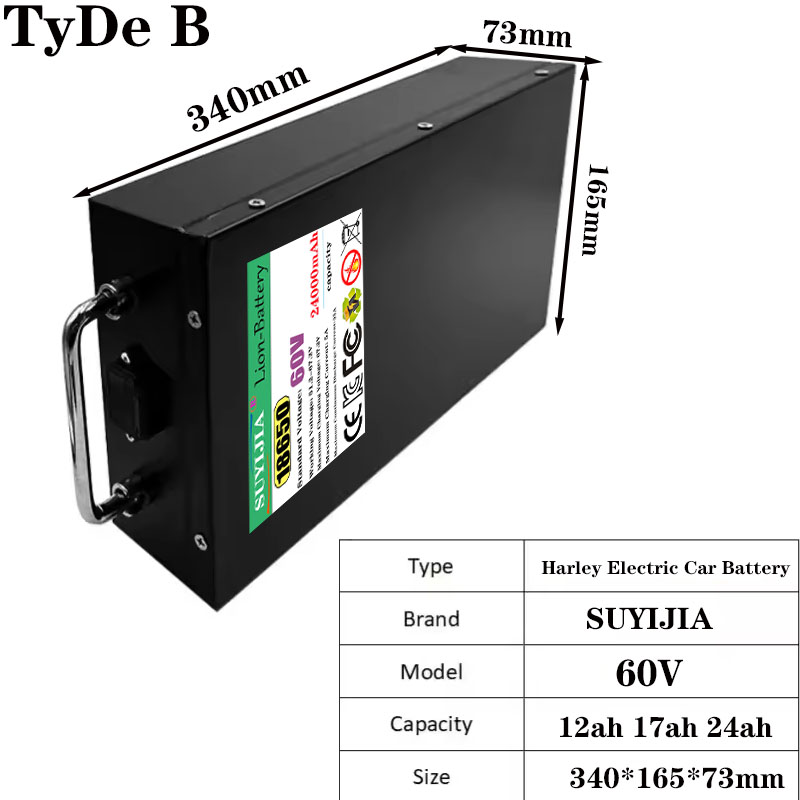 HarleyBatteryCitycocoElectricB - مراجعة 60V 50Ah Electric Scooter Battery وسعره