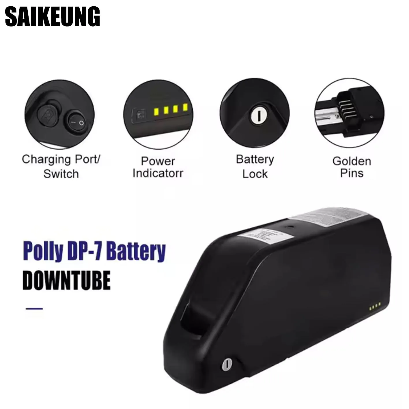 بطارية دراجة كهربائية Downtube - مراجعة 72V 50Ah 21700 Lithium Battery وسعره