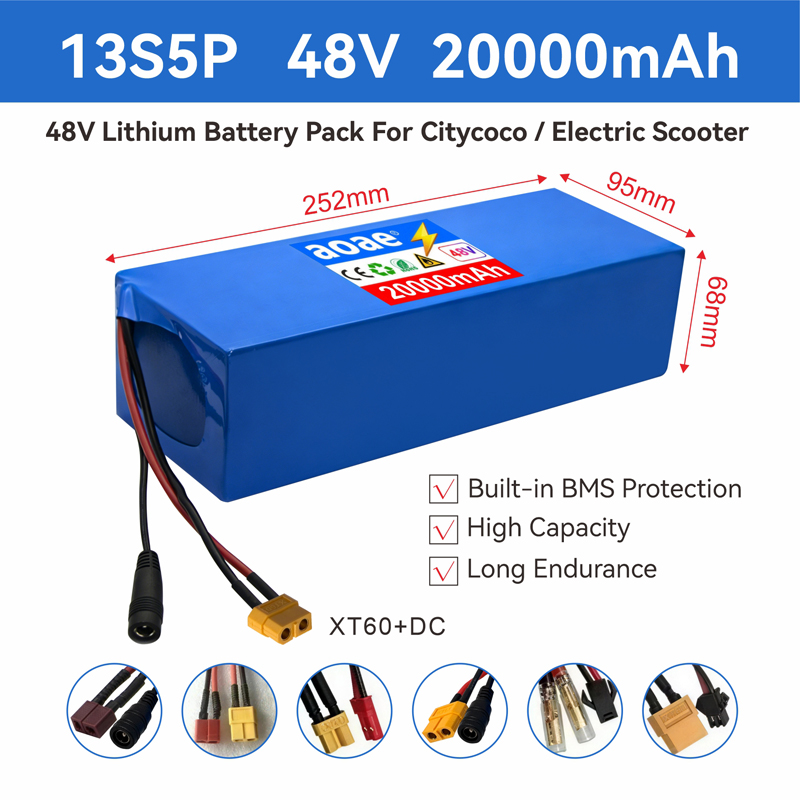 بطارية سكوتر كهربائي 48 فولت 1 - مراجعة 60V 50Ah Electric Scooter Battery وسعره