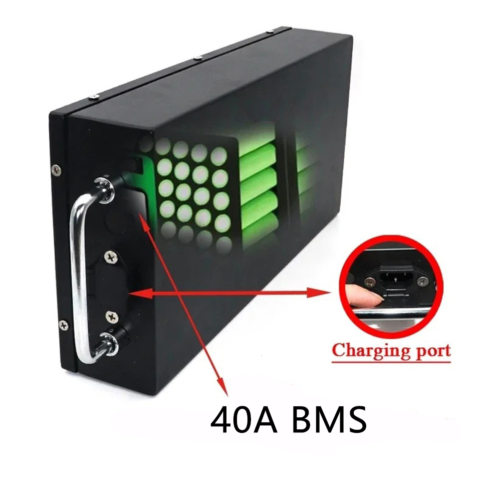 بطارية ليثيوم 60 فولت 20 أمبير - مراجعة 60V 50Ah Electric Scooter Battery وسعره